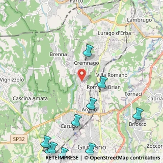 Mappa CAP, 22060 Carugo CO, Italia (3.28455)