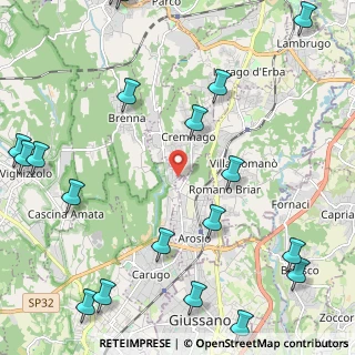 Mappa CAP, 22060 Carugo CO, Italia (3.2295)