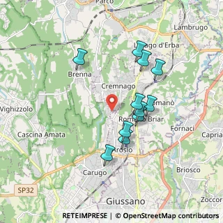 Mappa Via S. Isidoro, 22060 Carugo CO, Italia (1.57182)
