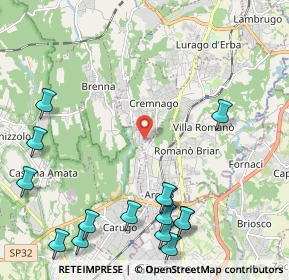 Mappa Via S. Isidoro, 22060 Carugo CO, Italia (2.88467)