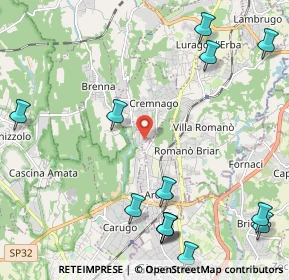 Mappa Via S. Isidoro, 22060 Carugo CO, Italia (3.14)