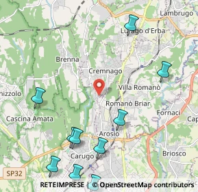 Mappa Via S. Isidoro, 22060 Carugo CO, Italia (2.95364)