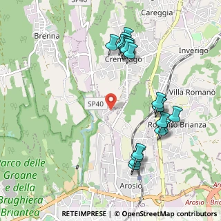 Mappa CAP, 22060 Carugo CO, Italia (1.0755)