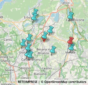 Mappa Via Carlo Cattaneo, 23893 Cassago Brianza LC, Italia (7.23)