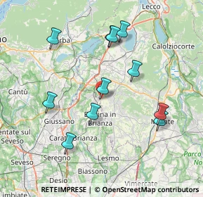 Mappa Via Carlo Cattaneo, 23893 Cassago Brianza LC, Italia (7.55364)