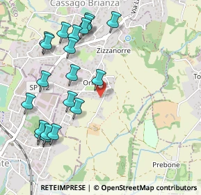 Mappa Via Carlo Cattaneo, 23893 Cassago Brianza LC, Italia (0.576)