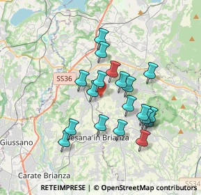 Mappa Via Carlo Cattaneo, 23893 Cassago Brianza LC, Italia (3.02526)