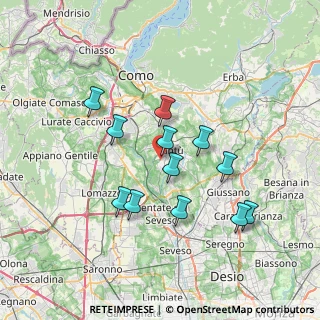Mappa Via Novara, 22063 Cantù CO, Italia (6.455)