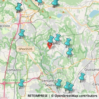 Mappa Via Novara, 22063 Cantù CO, Italia (6.802)