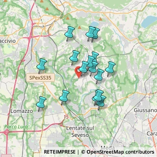 Mappa Via Novara, 22063 Cantù CO, Italia (3.02063)