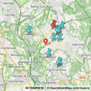 Mappa Via Novara, 22063 Cantù CO, Italia (1.62727)