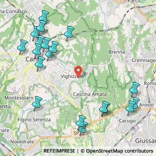 Mappa Via Arcangelo Corelli, 22063 Cantù CO, Italia (2.8105)