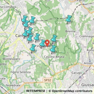 Mappa Via Arcangelo Corelli, 22063 Cantù CO, Italia (1.76583)