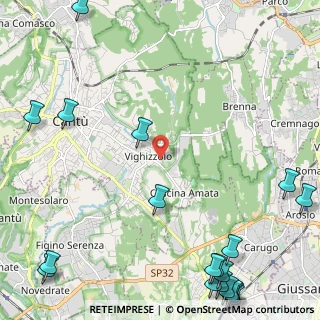 Mappa Via Arcangelo Corelli, 22063 Cantù CO, Italia (3.679)