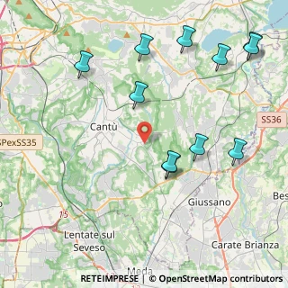 Mappa Via Arcangelo Corelli, 22063 Cantù CO, Italia (4.85182)