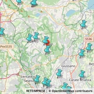 Mappa Via Arcangelo Corelli, 22063 Cantù CO, Italia (6.8015)