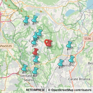 Mappa Via Arcangelo Corelli, 22063 Cantù CO, Italia (3.98077)
