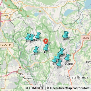 Mappa Via Arcangelo Corelli, 22063 Cantù CO, Italia (3.41308)