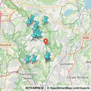 Mappa Via Arcangelo Corelli, 22063 Cantù CO, Italia (3.5425)