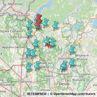 Mappa Via Bisbino, 22063 Cantù CO, Italia (7.778)