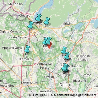 Mappa Via Bisbino, 22063 Cantù CO, Italia (7.85133)