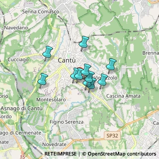 Mappa Via Bisbino, 22063 Cantù CO, Italia (1.05)