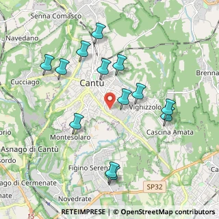 Mappa Via Bisbino, 22063 Cantù CO, Italia (1.99385)