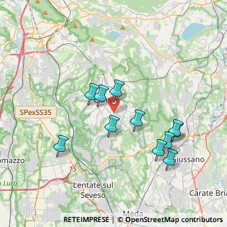 Mappa Via Bisbino, 22063 Cantù CO, Italia (3.52818)
