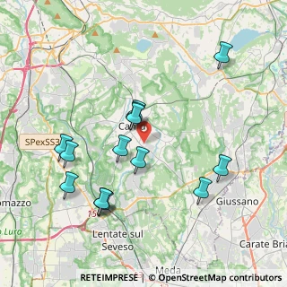 Mappa Via Bisbino, 22063 Cantù CO, Italia (3.90357)