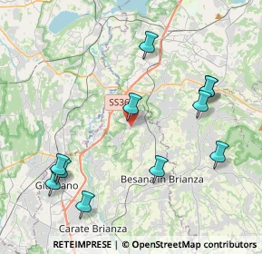 Mappa SP155, 20837 Veduggio Con Colzano MB, Italia (4.54636)