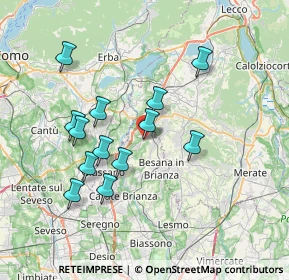 Mappa SP155, 20837 Veduggio Con Colzano MB, Italia (6.71231)