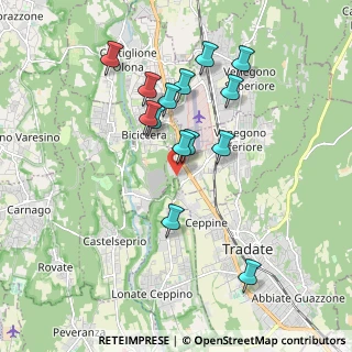 Mappa Via Brughiera, 21040 Venegono Inferiore VA, Italia (1.71643)