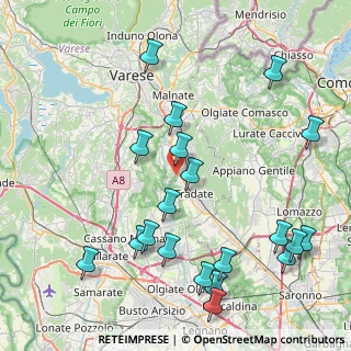 Mappa Via Brughiera, 21040 Venegono Inferiore VA, Italia (9.873)