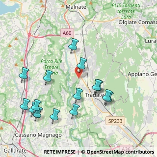 Mappa Via Brughiera, 21040 Venegono Inferiore VA, Italia (4.428)