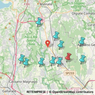 Mappa Via Brughiera, 21040 Venegono Inferiore VA, Italia (4.31545)