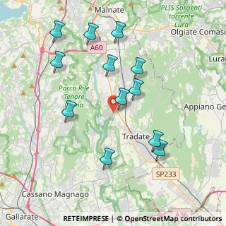 Mappa Via Brughiera, 21040 Venegono Inferiore VA, Italia (3.99583)