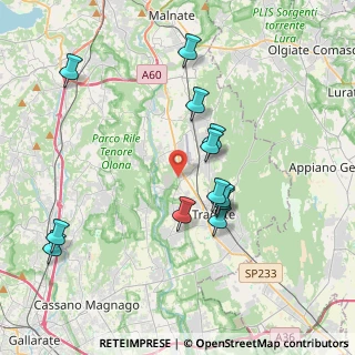 Mappa Via Brughiera, 21040 Venegono Inferiore VA, Italia (3.87333)