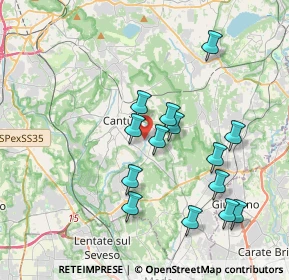 Mappa 22060 Cantù CO, Italia (3.61214)
