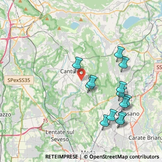 Mappa 22060 Cantù CO, Italia (4.32077)