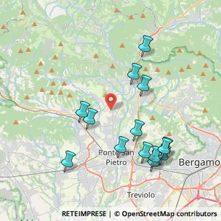Mappa Via della Resistenza, 24030 Almenno San Bartolomeo BG, Italia (4.29929)