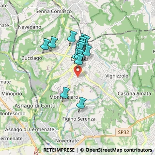 Mappa Via Borgognone, 22063 Cantù CO, Italia (1.34438)