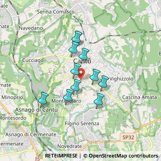 Mappa Via Borgognone, 22063 Cantù CO, Italia (1.34636)