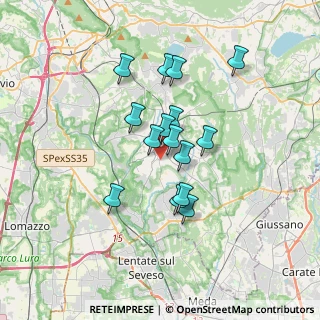 Mappa Via Borgognone, 22063 Cantù CO, Italia (2.72067)