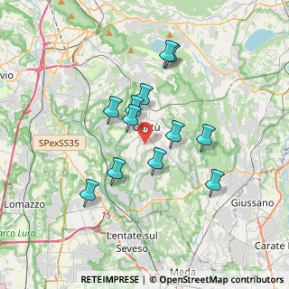 Mappa Via Borgognone, 22063 Cantù CO, Italia (3.0325)