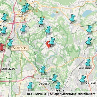 Mappa Via Borgognone, 22063 Cantù CO, Italia (6.6545)