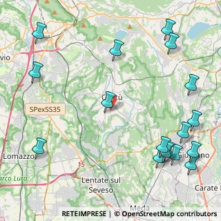 Mappa Via Borgognone, 22063 Cantù CO, Italia (5.93294)