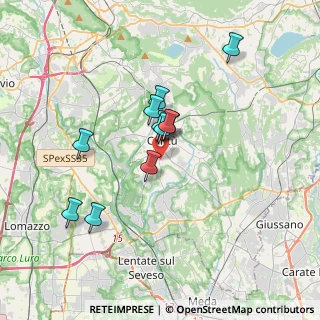 Mappa Via Borgognone, 22063 Cantù CO, Italia (2.89091)