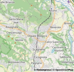 Mappa 23887 Olgiate Molgora LC, Italia (2.8135)