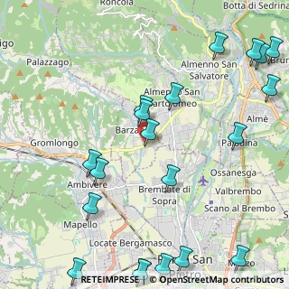 Mappa SP 175, 24030 Barzana BG, Italia (2.921)