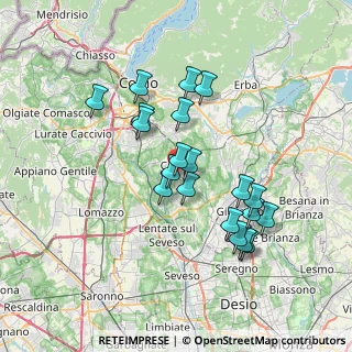 Mappa Via Pompei, 22063 Cantù CO, Italia (6.4055)